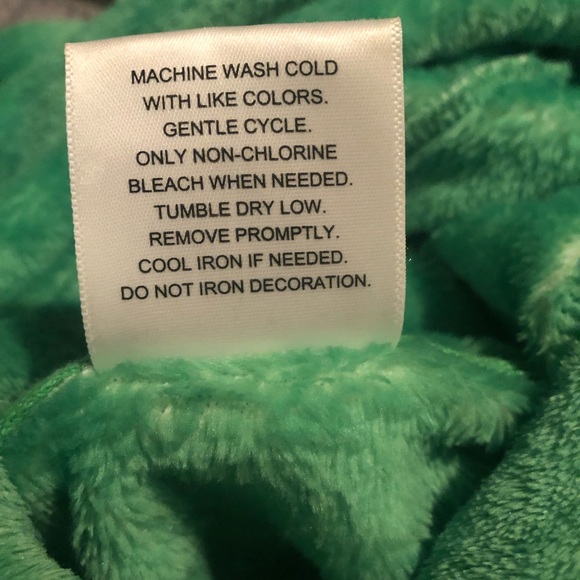 Disney Mickey Mouse. Santa Mickey Fuzzy Hoodie. Gently used- Green condition - Picture 5 of 7